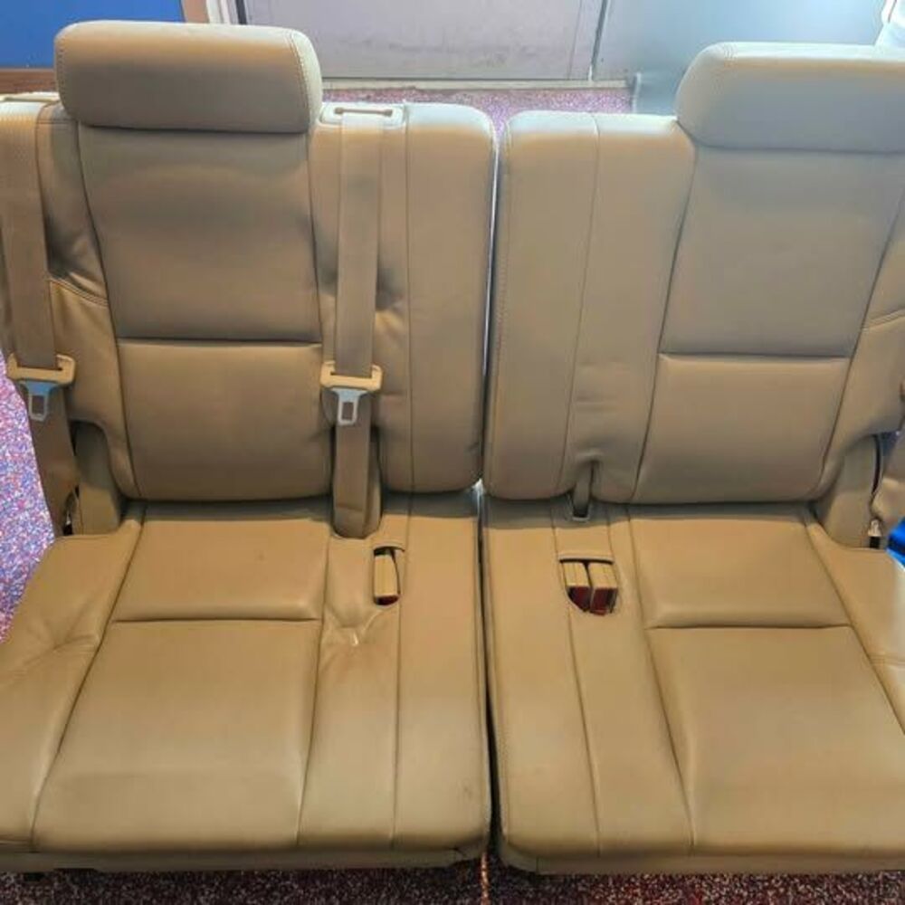 2007-2014 Tahoe Yukon Suburban Escalade 3rd Row Seats Tan Cashmere Leather OEM